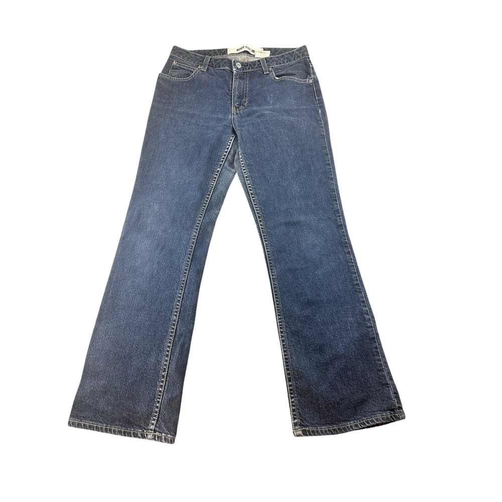 Gap Jeans Women 6 Blue Ankle Dark Wash Boot‎ Cut Stretch Denim Modern Western
